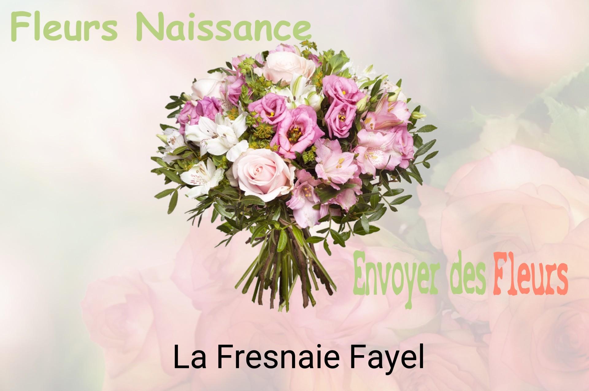Bouquet de fleurs de naissance livré à La Fresnaie-Fayel